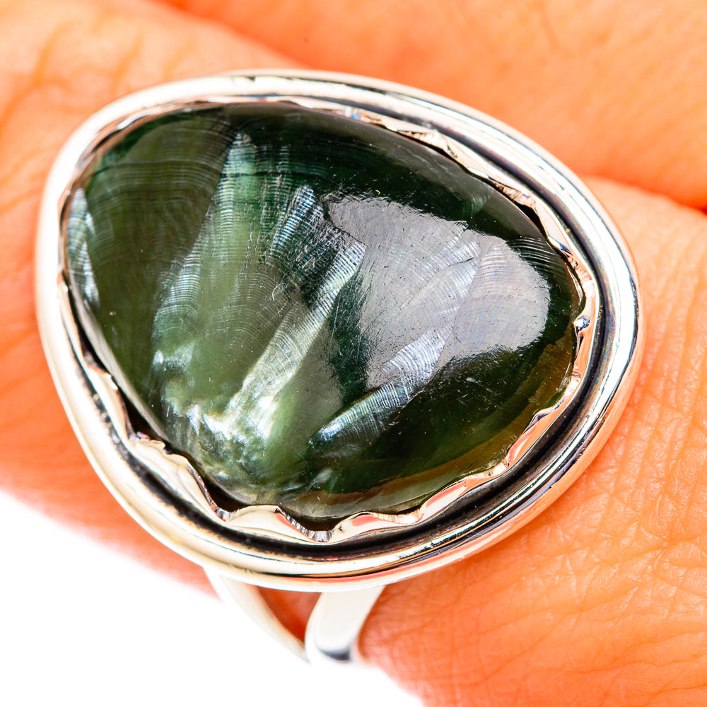 Seraphinite Rings handcrafted by Ana Silver Co - RING118638