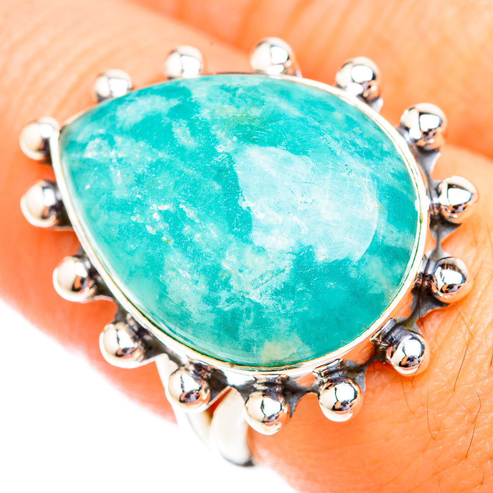 Amazonite Rings handcrafted by Ana Silver Co - RING118640