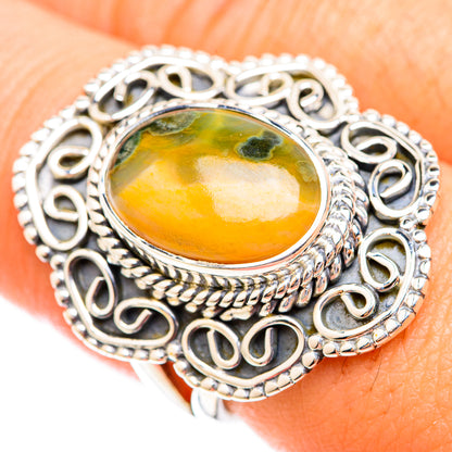 Ocean Jasper Rings handcrafted by Ana Silver Co - RING118642