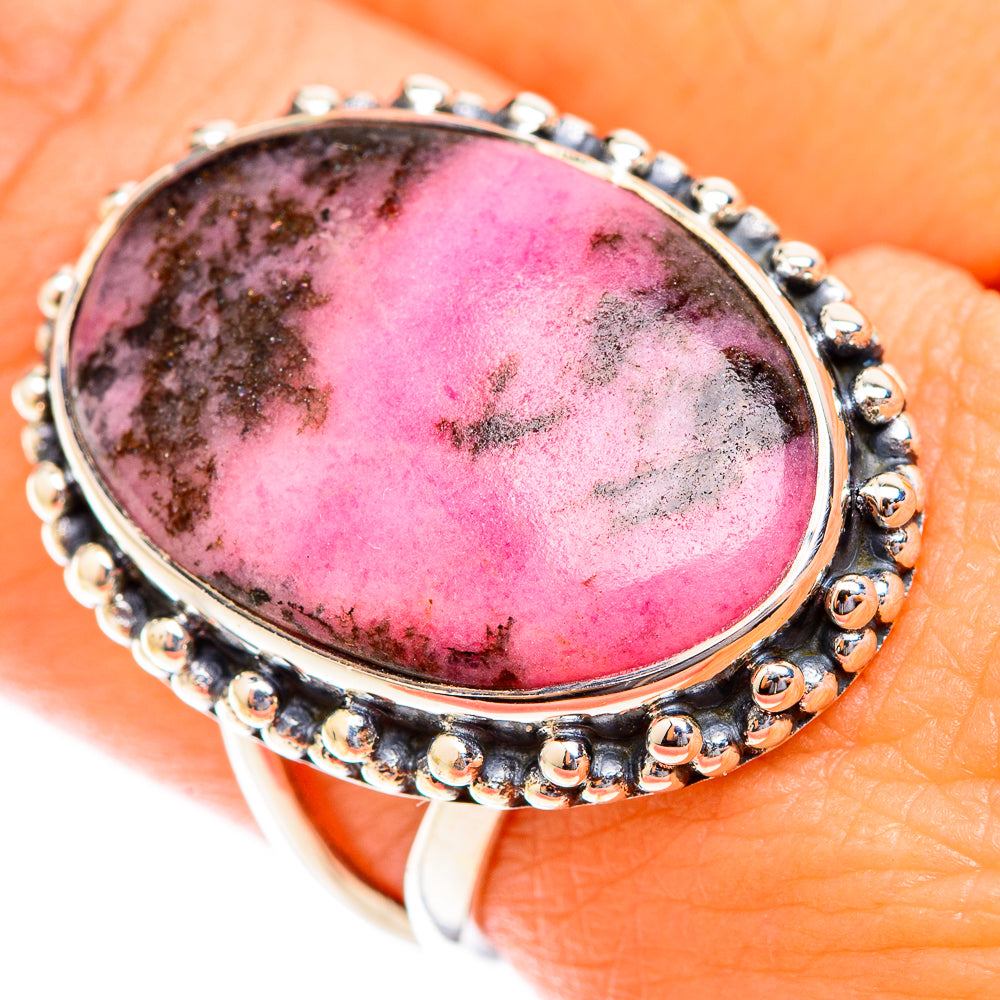 Rhodonite Rings handcrafted by Ana Silver Co - RING118646