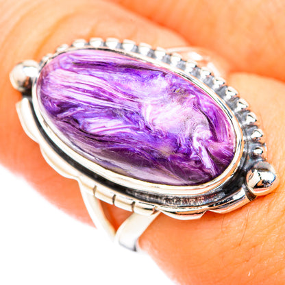 Charoite Rings handcrafted by Ana Silver Co - RING118648