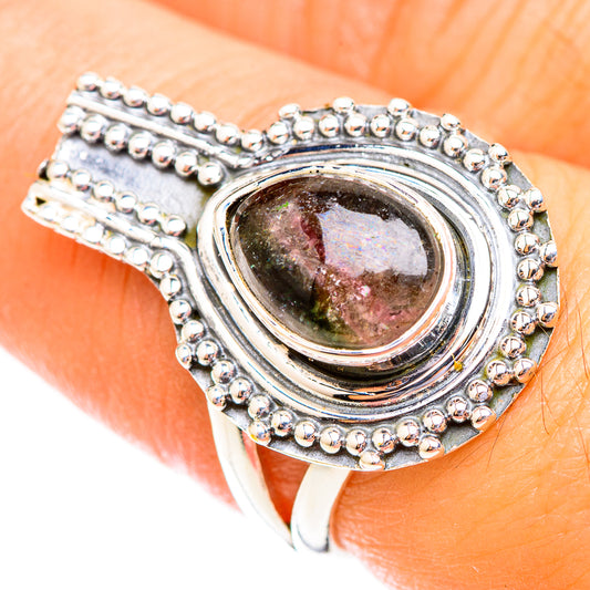 Watermelon Tourmaline Rings handcrafted by Ana Silver Co - RING118655