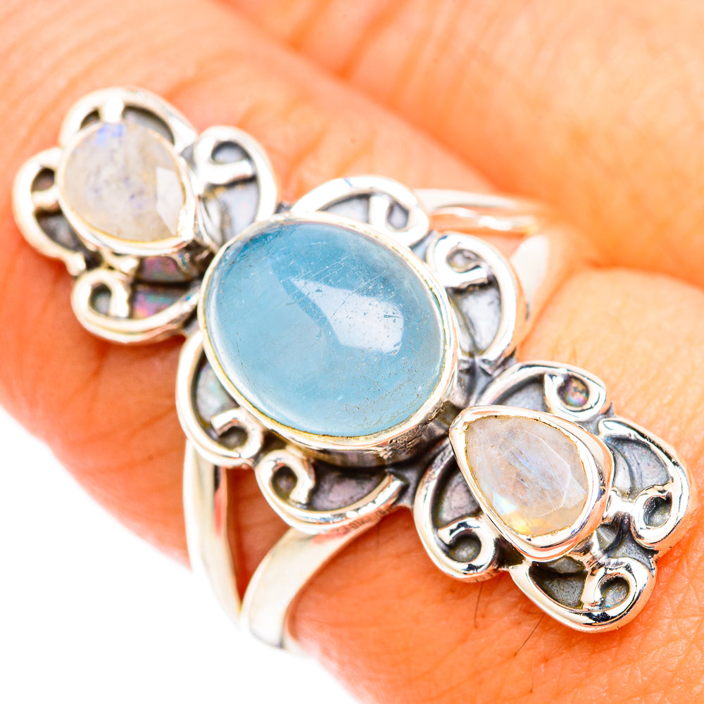 Aquamarine Rings handcrafted by Ana Silver Co - RING118661