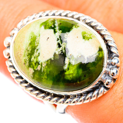 Australian Green Opal Rings handcrafted by Ana Silver Co - RING118667