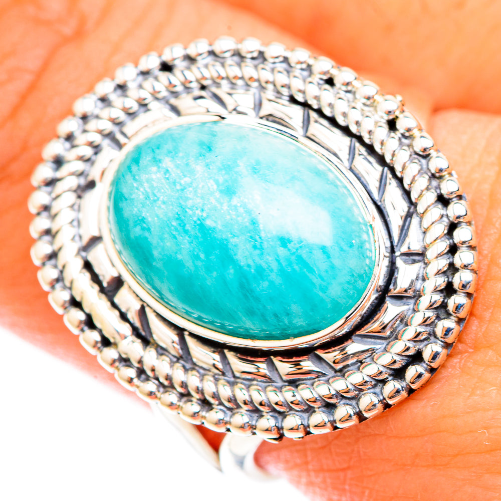 Amazonite Rings handcrafted by Ana Silver Co - RING118668