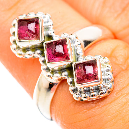 Pink Tourmaline Rings handcrafted by Ana Silver Co - RING118672