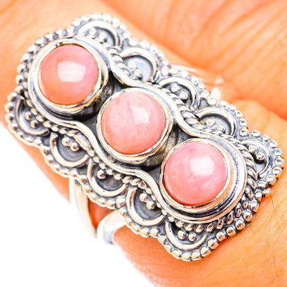 Pink Opal Rings handcrafted by Ana Silver Co - RING118673