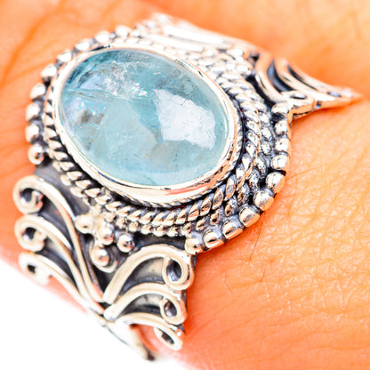 Aquamarine Rings handcrafted by Ana Silver Co - RING118684