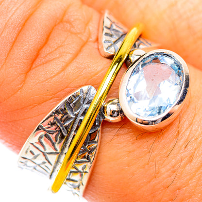 Blue Topaz Rings handcrafted by Ana Silver Co - RING118686