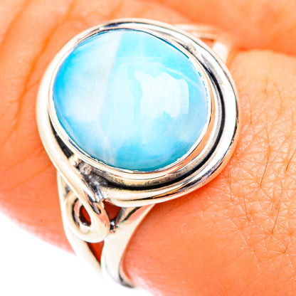 Larimar Rings handcrafted by Ana Silver Co - RING118687