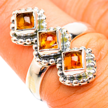 Citrine Rings handcrafted by Ana Silver Co - RING118693