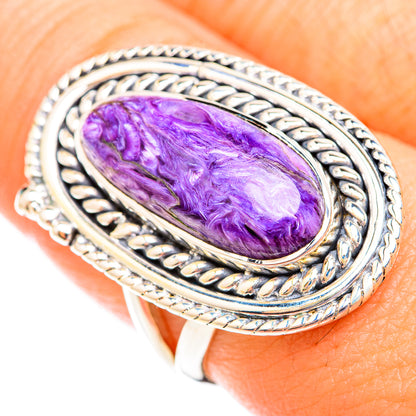 Charoite Rings handcrafted by Ana Silver Co - RING118696