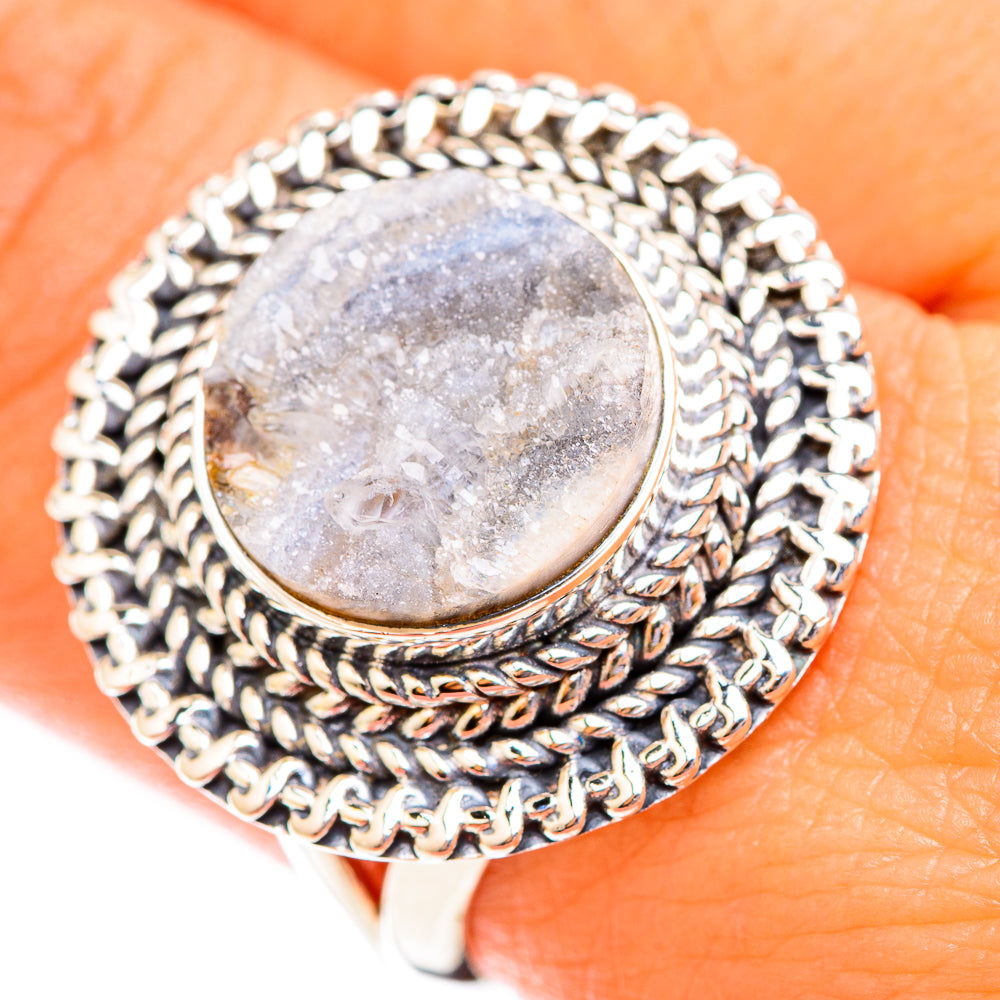 Desert Druzy Rings handcrafted by Ana Silver Co - RING118703