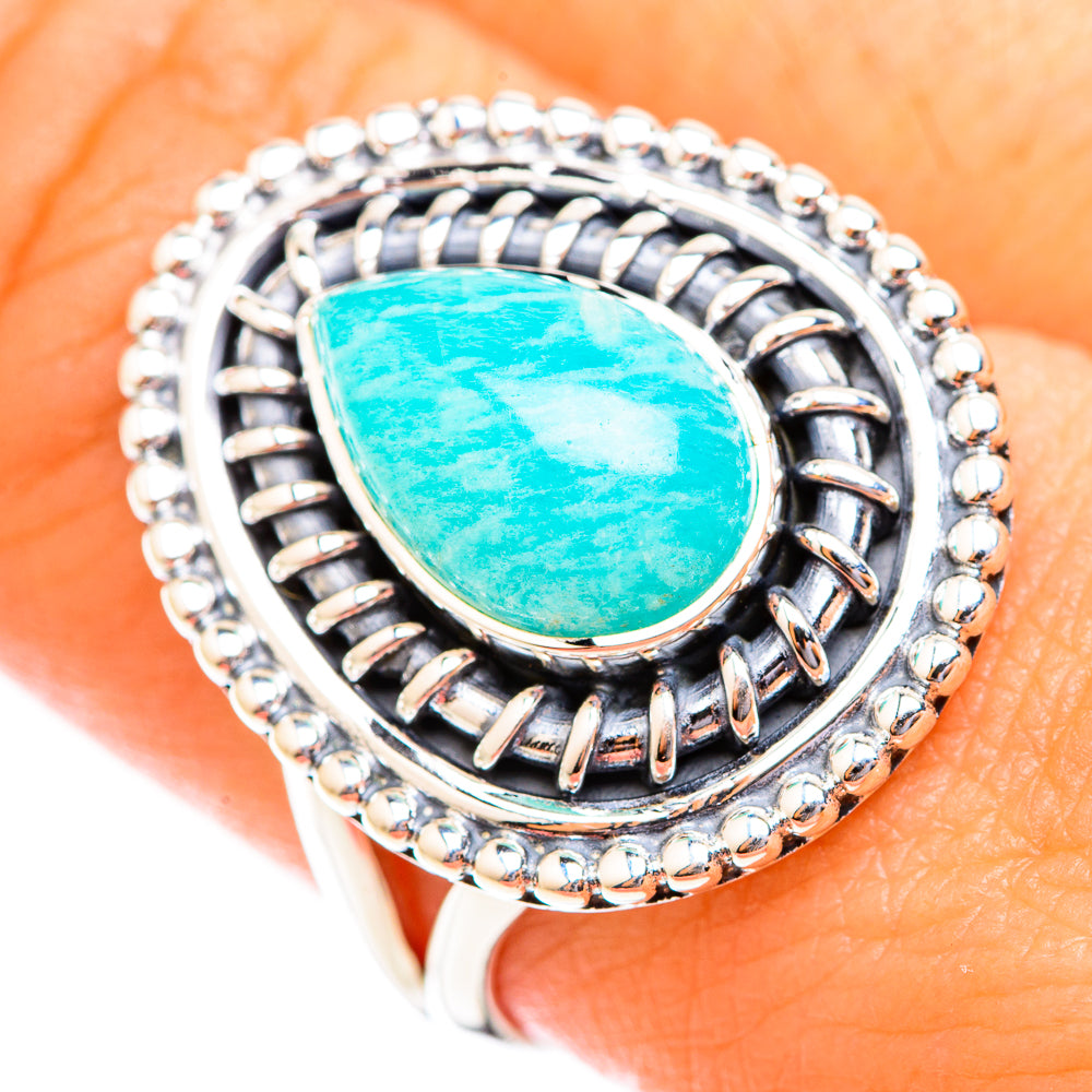 Amazonite Rings handcrafted by Ana Silver Co - RING118710