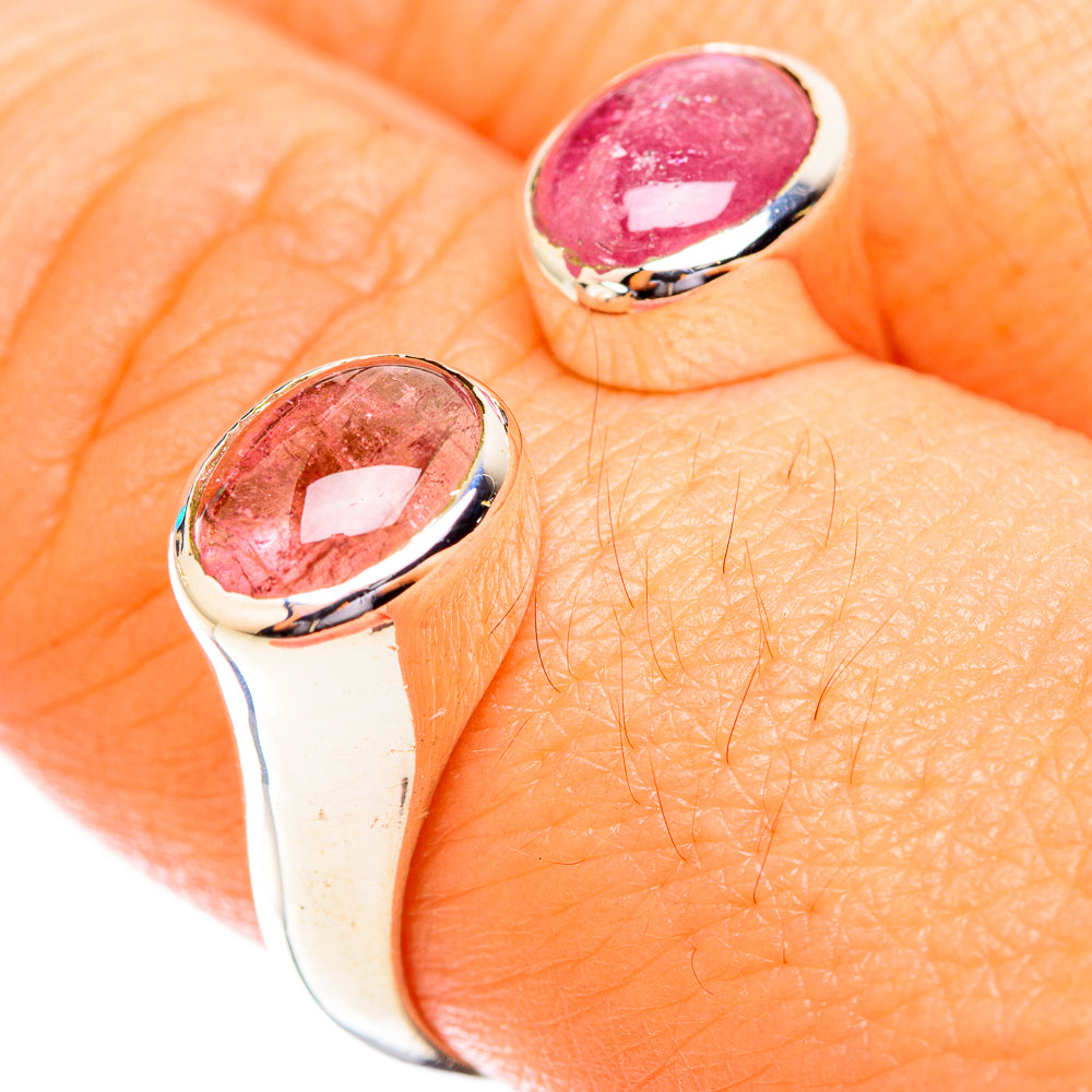Pink Tourmaline Rings handcrafted by Ana Silver Co - RING118716