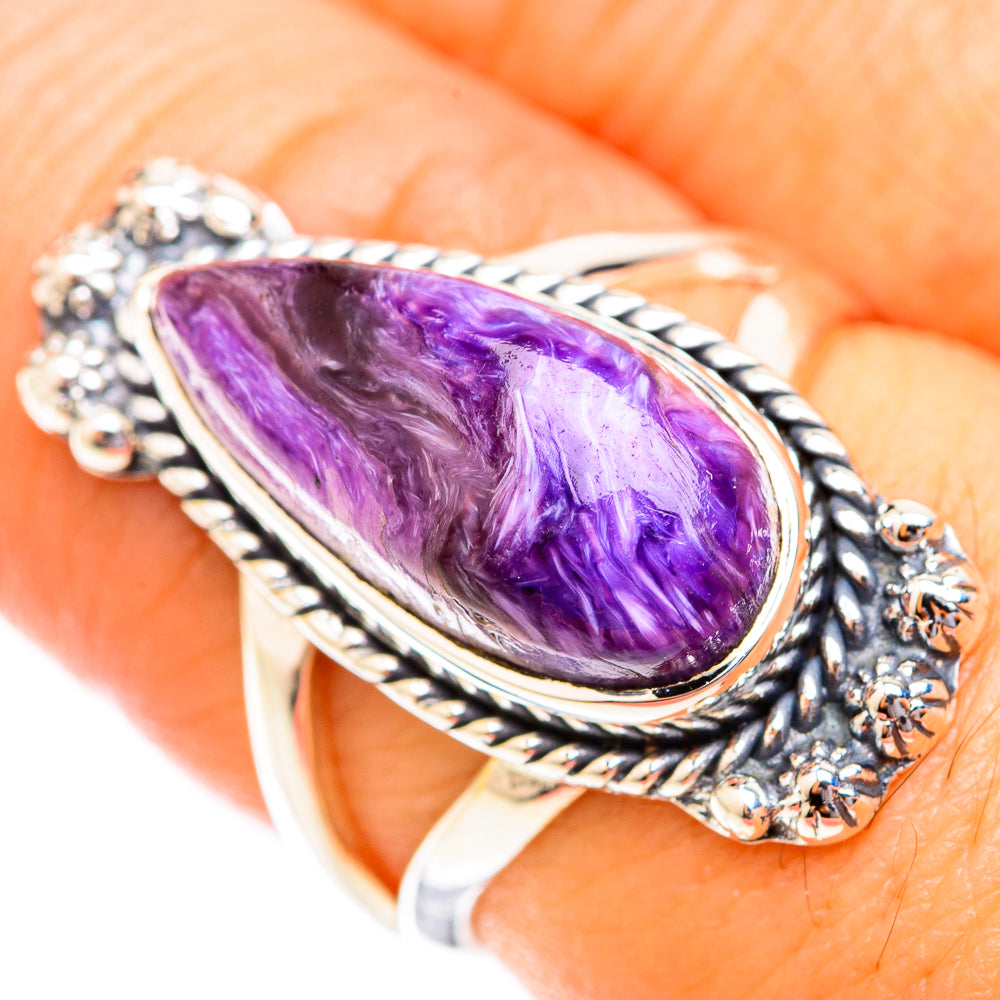 Charoite Rings handcrafted by Ana Silver Co - RING118719