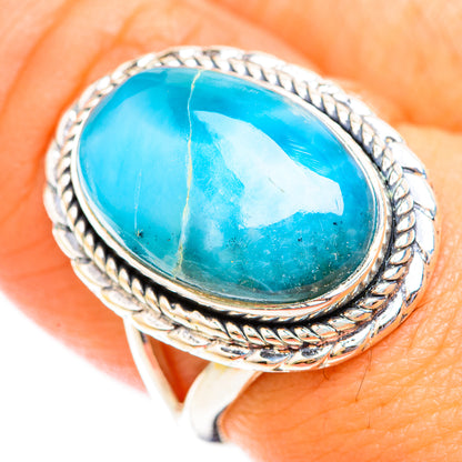 Larimar Rings handcrafted by Ana Silver Co - RING118725