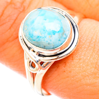 Larimar Rings handcrafted by Ana Silver Co - RING118728