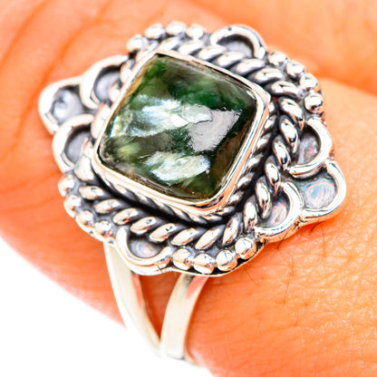 Seraphinite Rings handcrafted by Ana Silver Co - RING118731