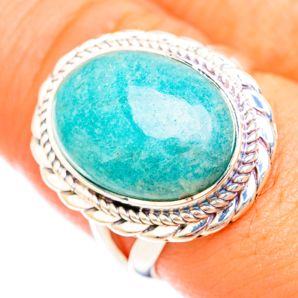 Amazonite Rings handcrafted by Ana Silver Co - RING118736