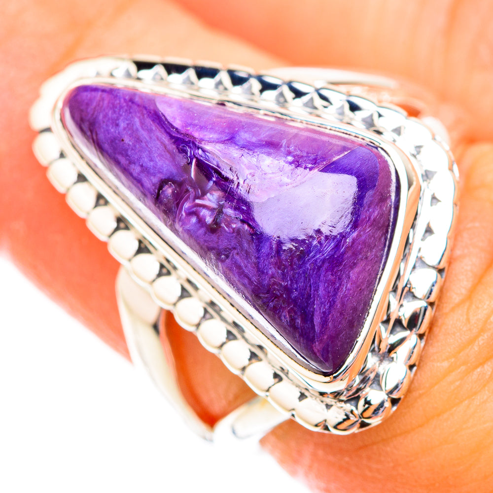 Charoite Rings handcrafted by Ana Silver Co - RING118742