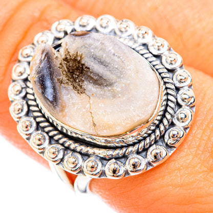 Desert Druzy Rings handcrafted by Ana Silver Co - RING118747