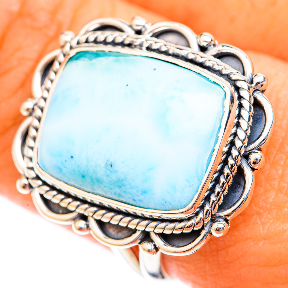 Larimar Rings handcrafted by Ana Silver Co - RING118750