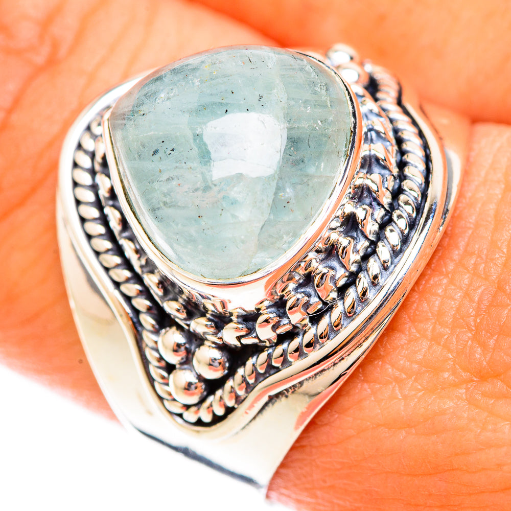 Aquamarine Rings handcrafted by Ana Silver Co - RING118753