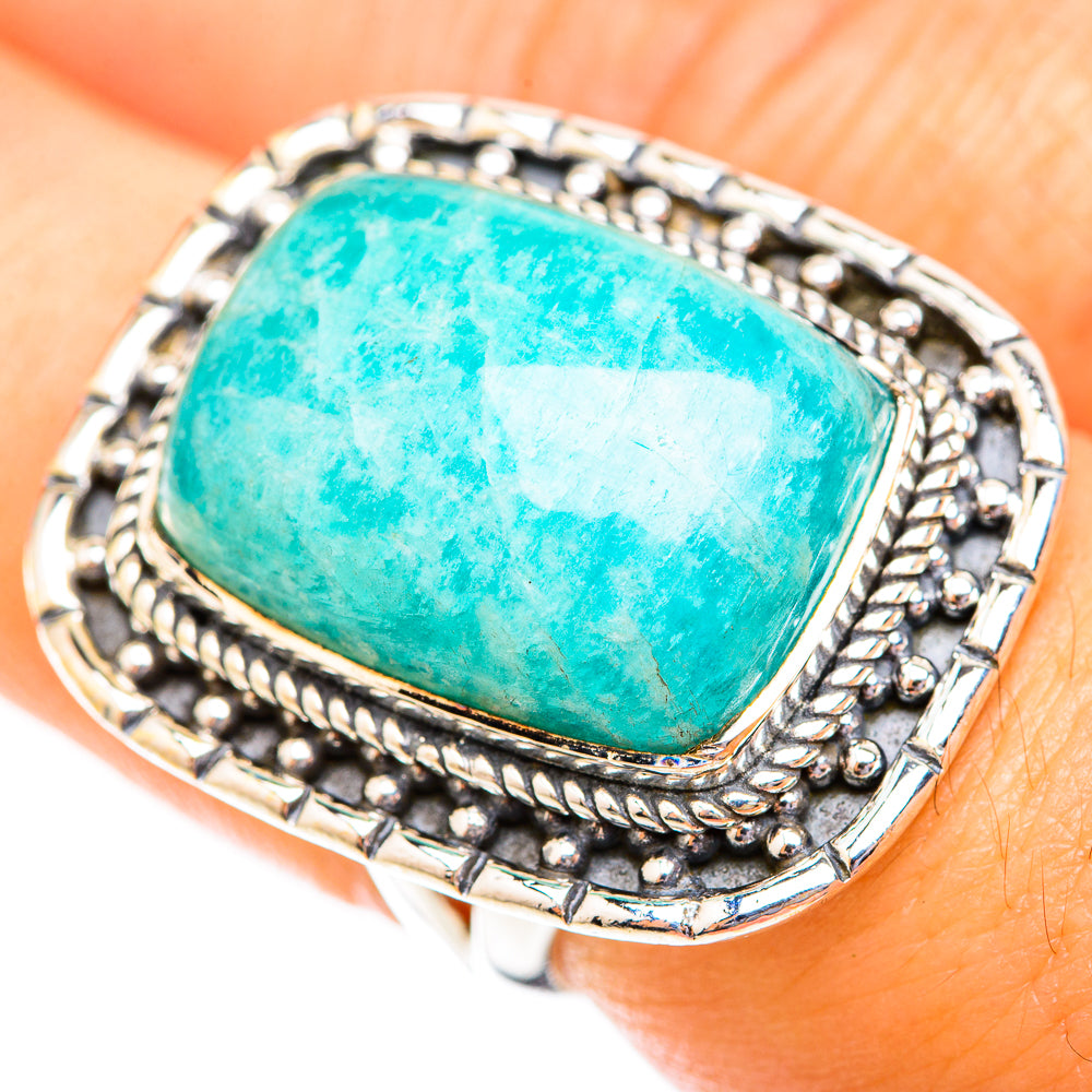 Amazonite Rings handcrafted by Ana Silver Co - RING118762