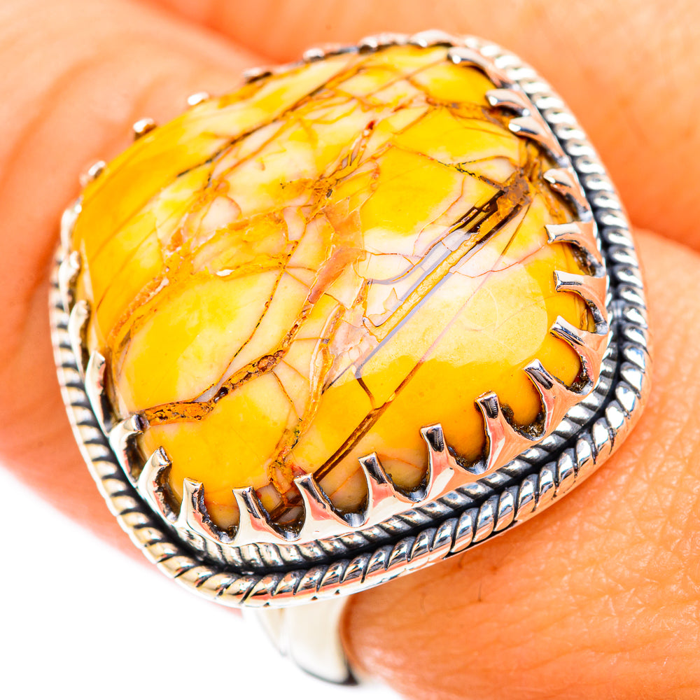 Brecciated Mookaite Rings handcrafted by Ana Silver Co - RING118768