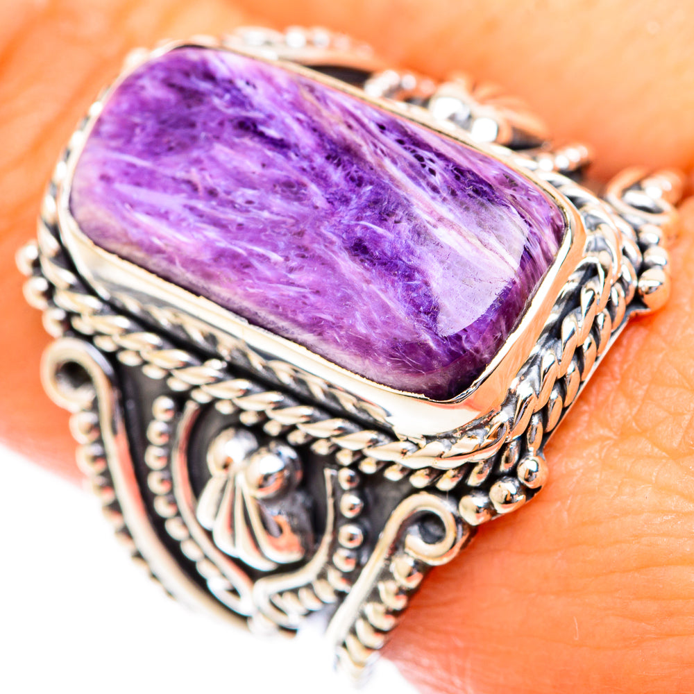 Charoite Rings handcrafted by Ana Silver Co - RING118771