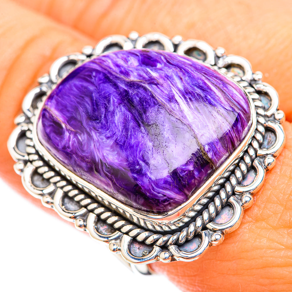 Charoite Rings handcrafted by Ana Silver Co - RING118772