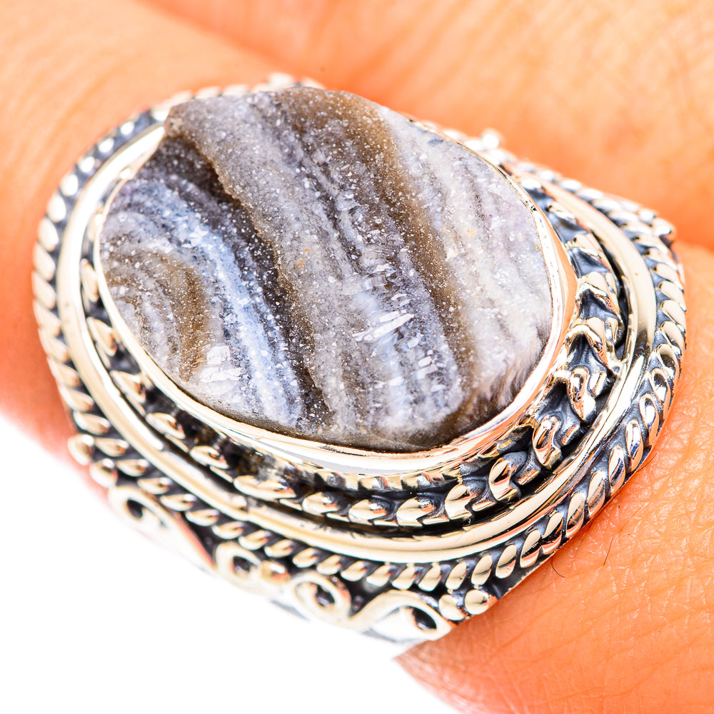 Desert Druzy Rings handcrafted by Ana Silver Co - RING118785