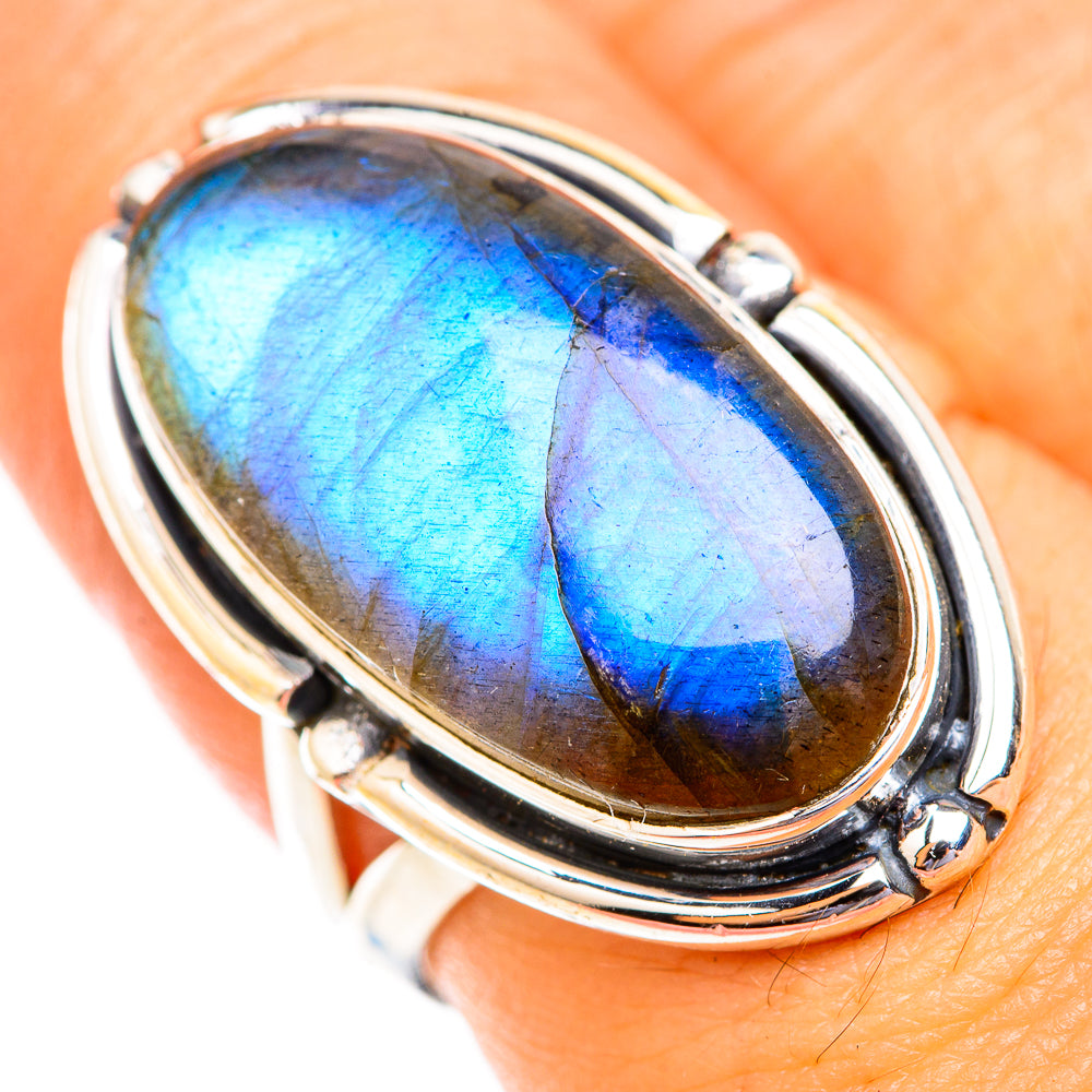 Labradorite Rings handcrafted by Ana Silver Co - RING118788