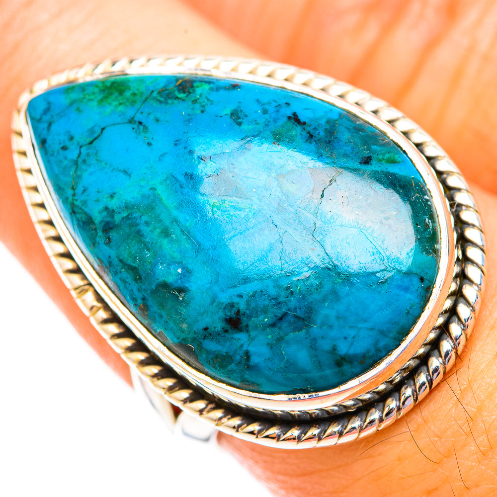 Chrysocolla Rings handcrafted by Ana Silver Co - RING118793
