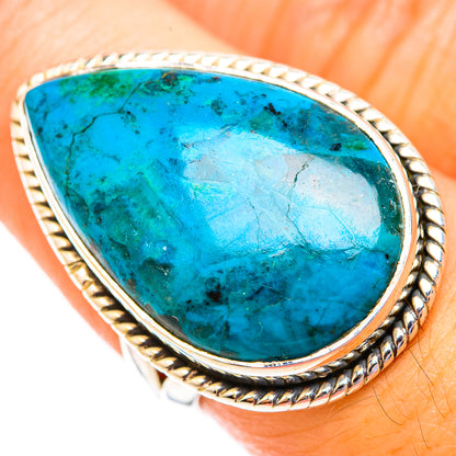 Chrysocolla Rings handcrafted by Ana Silver Co - RING118793