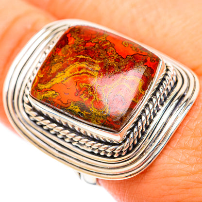 Crazy Lace Agate Rings handcrafted by Ana Silver Co - RING118801