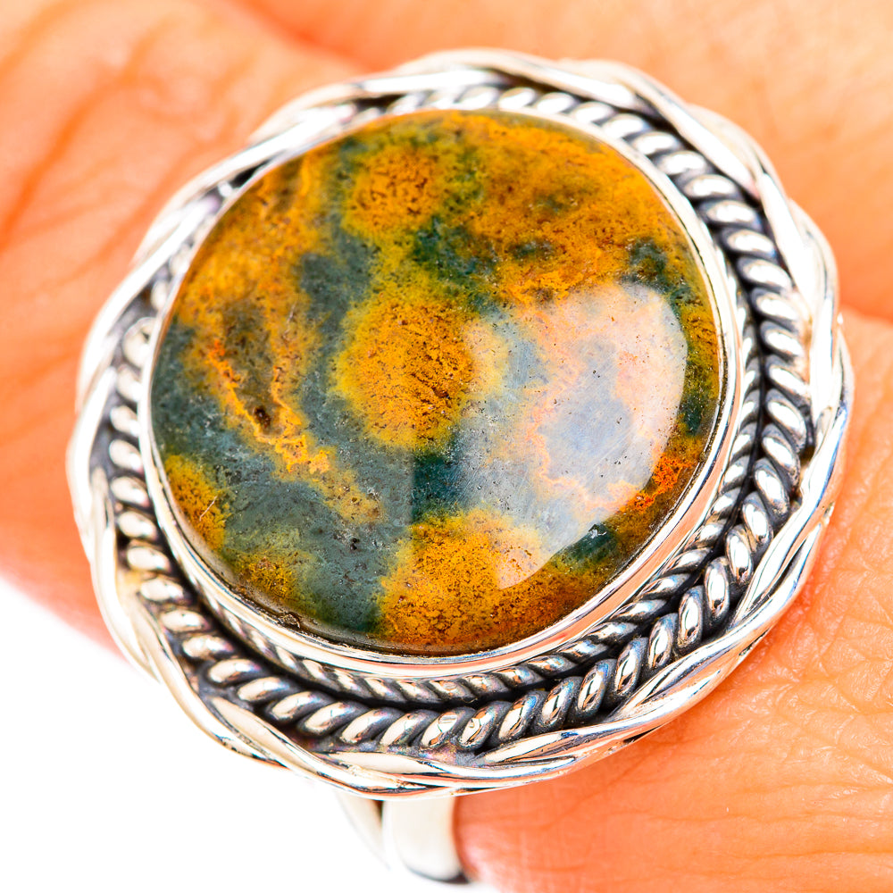 Ocean Jasper Rings handcrafted by Ana Silver Co - RING118813