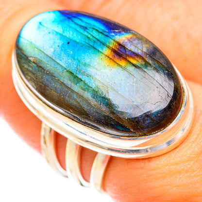 Labradorite Rings handcrafted by Ana Silver Co - RING118814