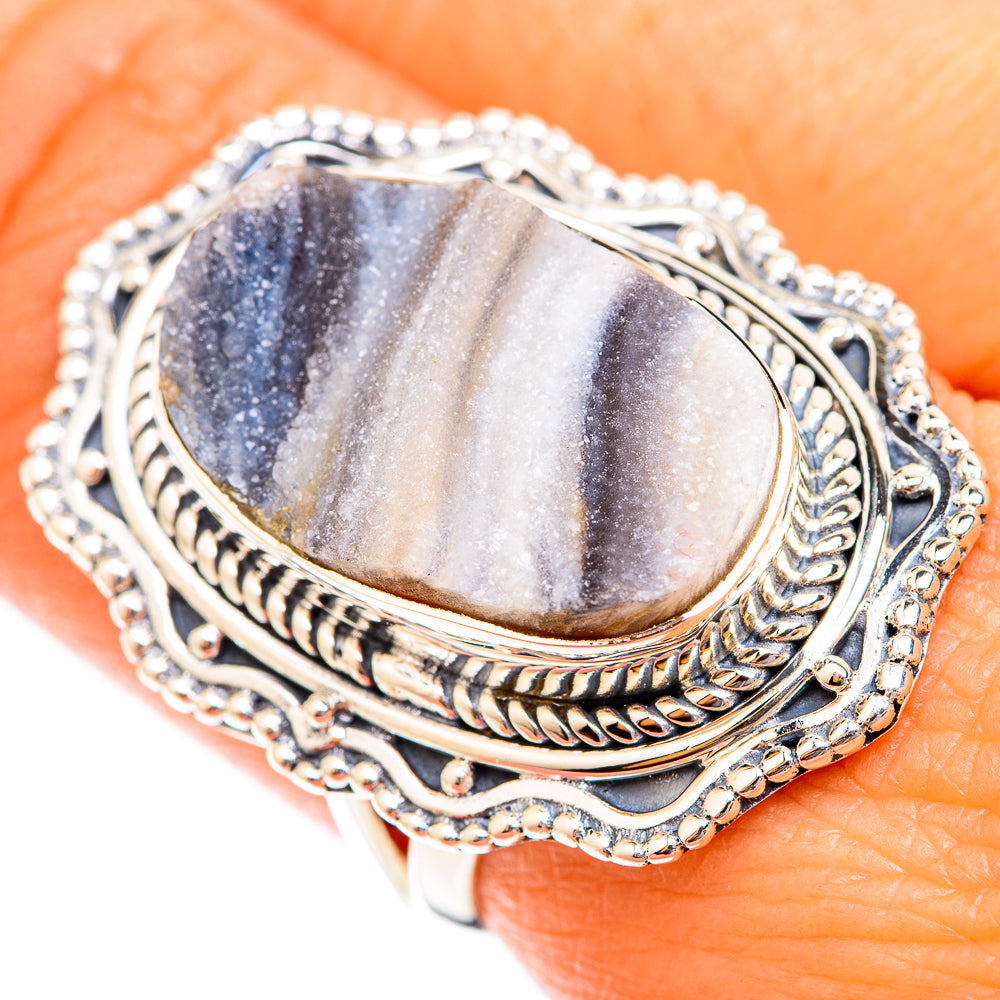 Desert Druzy Rings handcrafted by Ana Silver Co - RING118819