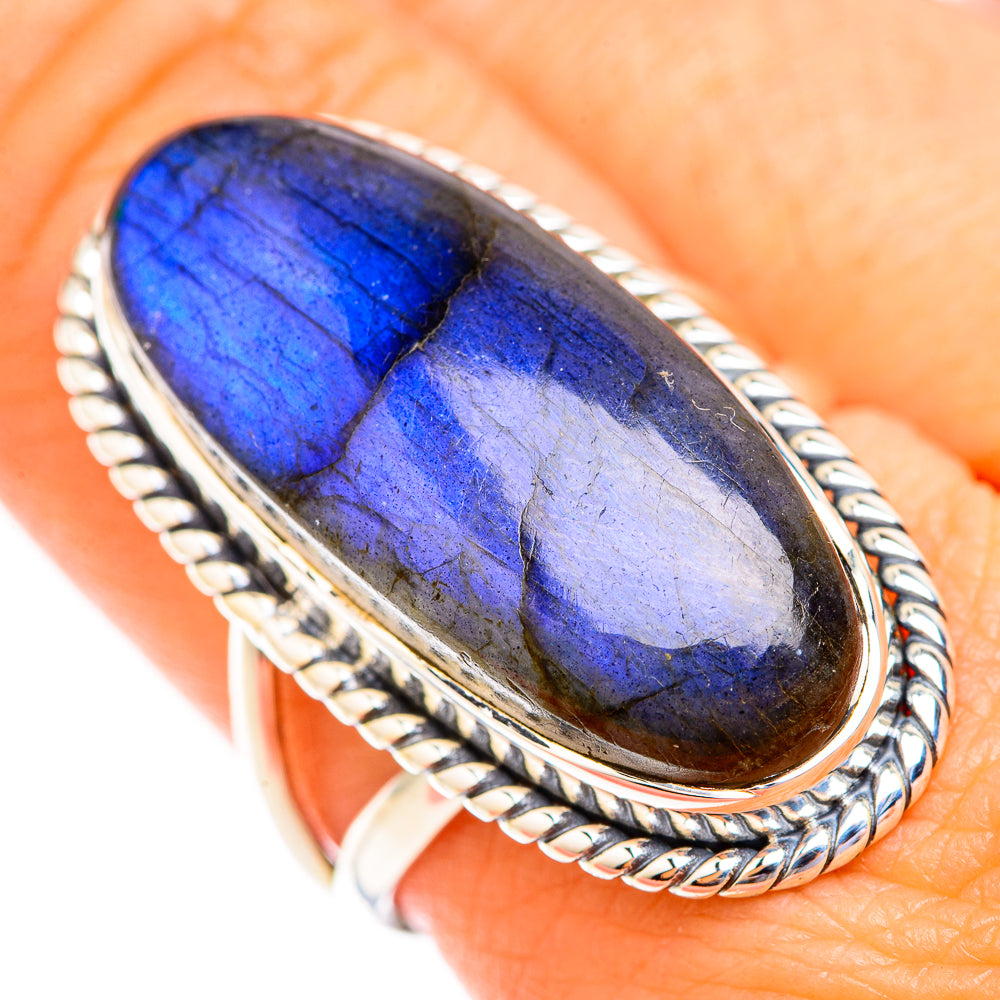 Labradorite Rings handcrafted by Ana Silver Co - RING118821