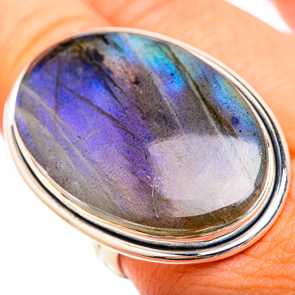 Labradorite Rings handcrafted by Ana Silver Co - RING118824