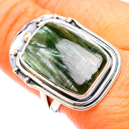 Seraphinite Rings handcrafted by Ana Silver Co - RING118828