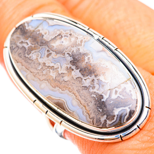 Laguna Lace Agate Rings handcrafted by Ana Silver Co - RING118833
