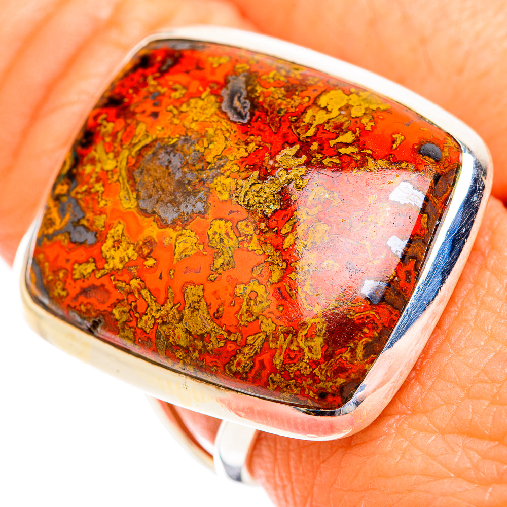 Moroccan Agate Rings handcrafted by Ana Silver Co - RING118834