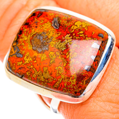 Moroccan Agate Rings handcrafted by Ana Silver Co - RING118834