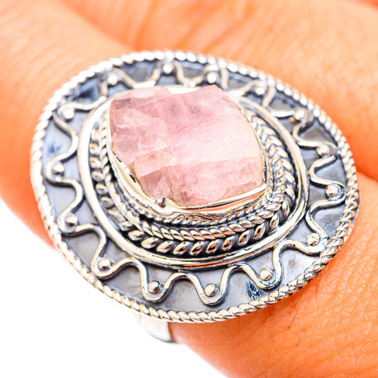Rose Quartz Rings handcrafted by Ana Silver Co - RING118837