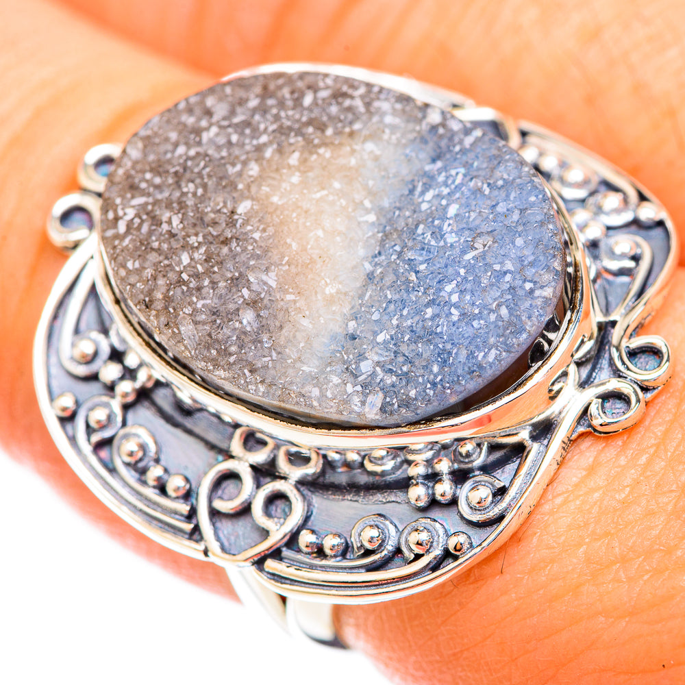 Desert Druzy Rings handcrafted by Ana Silver Co - RING118850