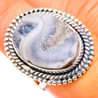 Desert Druzy Rings handcrafted by Ana Silver Co - RING118853