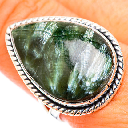 Seraphinite Rings handcrafted by Ana Silver Co - RING118863